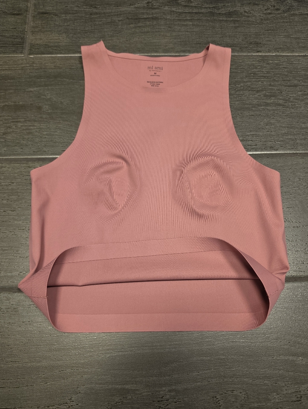 FRANCESCA'S Mi Ami Buttery Soft Dusty Pink High-Neck Sleeveless Stretchy Top - Picture 3 of 7